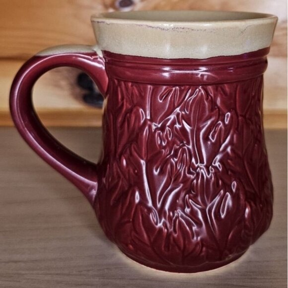 Cracker Barrel Grandma Embossed Coffee Tea Mug Cup 16 Oz Large Tan & Red - Picture 4 of 12